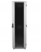 Купить шкаф телекоммуникационный напольный 47u (600 × 800) дверь стекло, цвет чёрный