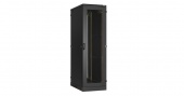 Купить напольный шкаф 19", 33u, перфорированная передняя и задняя дверь, боковые металические ш600хв1660хг1000мм, в разобранном виде, черный
