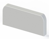 Заглушка (105х50) (2 шт) EKF C-Line Белый