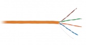 Кабель NETLAN U/UTP 4 пары, Кат.5e (Класс D), 100МГц, одножильный, BC (чистая медь), внутренний, LSZH нг(B)-HF, оранжевый, 100м Казань