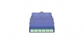 Кассета NIKOMAX волоконно-оптическая, для панели серии CJ, 1 слот, одномодовая 9/125 мкм, стандарта OS2, 1x MTP/male - 12x LC/APC, поляризация А, премиум