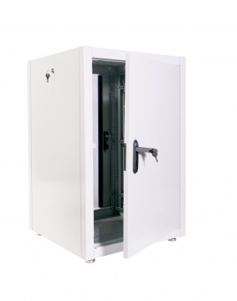 Купить шкаф телекоммуникационный напольный эконом 18u (600 × 800) дверь стекло, дверь металл в Казани