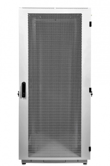 Купить шкаф телекоммуникационный напольный 42u (800 × 1000) дверь перфорированная 2 шт., цвет чёрный в Казани