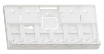 Корпус настенной розетки NIKOMAX, 6 портов, под модули-вставки типа Keystone, со шторками, белый купить