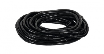 Лента NIKOMAX спиральная для организации и защиты кабельных пучков, диаметр 12мм, толщина 1,5мм, для пучка до 65мм, черная, 10м купить
