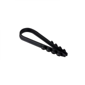 Дюбель-хомут для круглого кабеля 5-10мм нейлон черный (100шт) EKF Simple