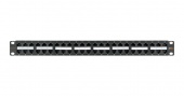 патч-панель nikomax 19", 1u, 48 портов, кат.5e, rj45/8p8c, 110/krone, t568a/b, неэкранированная, с органайзером, черная Казань