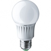 Лампа светодиодная LED 7вт Е27, груша, теплый NAV