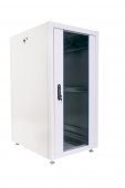 Купить шкаф телекоммуникационный напольный эконом 24u (600 × 600) дверь стекло, дверь металл оптом