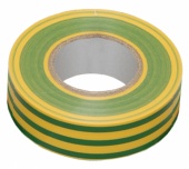 Изолента ПВХ 15мм х 10м желто-зеленая ИЭК