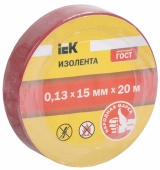 Изолента 0,13х15 мм красная 20 метров IEK