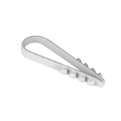 Дюбель-хомут для круглого кабеля 11-18мм нейлон белый (100шт) EKF Simple