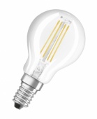 Лампа светодиодная филаментная LED STAR CLASSIC P 40 4W/827 4Вт шар 2700К тепл. бел. E14 470лм 220-240В прозр. стекл. OSRAM 4058075068377