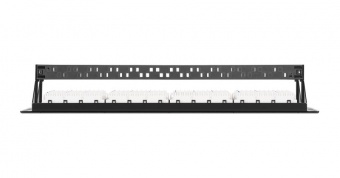 Коммутационная панель NIKOMAX 19", 2U, 48 портов, Кат.5e (Класс D), 100МГц, RJ45/8P8C, 110/KRONE, T568A/B, неэкранированная, с органайзерами, черная - гарантия: 5 лет расширенная / 25 лет системная купить