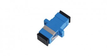 Адаптер NIKOMAX волоконно-оптический, соединительный, одномодовый, SC/UPC-SC/UPC, одинарный, пластиковый, синий, уп-ка 2шт. купить