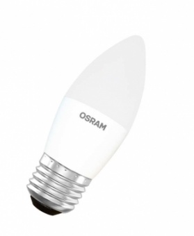 Лампа светодиодная LED STAR CLASSIC B 75 8W/840 8Вт свеча 4000К нейтр. бел. E27 806лм 220-240В матов. пласт. OSRAM 4058075210776