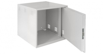 Купить настенный антивандальный шкаф сейфового типа, 12u, ш600хв600хг600мм, серый
