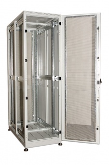 Купить шкаф серверный напольный 33u (600 × 1200) дверь перфорированная 2 шт. в Казани