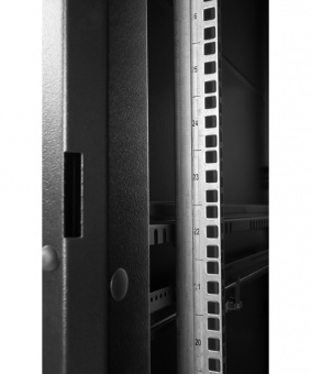 Купить шкаф телекоммуникационный напольный проф универсальный 42u (600 × 800) дверь стекло, чёрный, в сборе в Казани