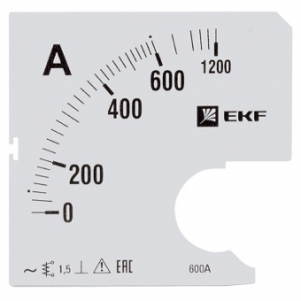 Шкала сменная для A961 600/5А-1,5 EKF PROxima
