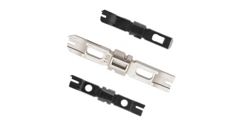 Нож-вставка NIKOMAX для заделки витой пары в кроссы типа 66/88/110, крепление Twist-Lock, черная купить