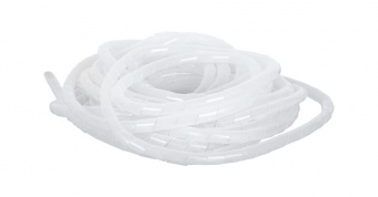 Лента NIKOMAX спиральная для организации и защиты кабельных пучков, диаметр 6мм, толщина 1мм, для пучка до 50мм, белая, 10м купить