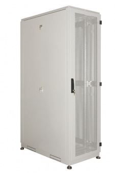 Купить шкаф серверный напольный 45u (600 × 1000) дверь перфорированная, задние двойные перфорированные в Казани