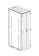 Купить шкаф серверный напольный 45u (600 × 1000) дверь перфорированная, задние двойные перфорированные в Казани