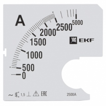 Шкала сменная для A961 2500/5А-1,5 EKF PROxima