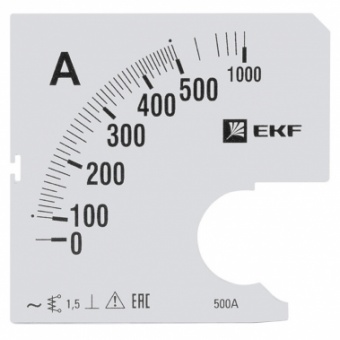 Шкала сменная для A961 500/5А-1,5 EKF PROxima
