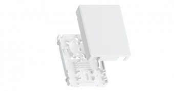 Корпус волоконно-оптической настенной розетки NIKOMAX, до 2 портов SC или LC, белый купить