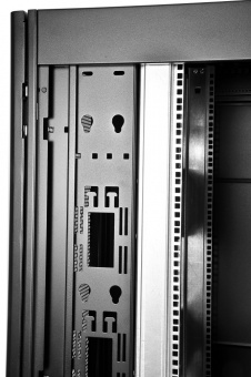 Купить шкаф серверный проф напольный 42u (800x1200) дверь перфор. 2 шт., черный, в сборе в Казани