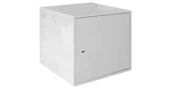 Купить настенный антивандальный шкаф сейфового типа, 12u, ш600хв600хг600мм, серый