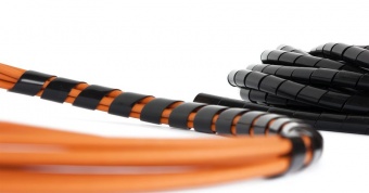 Лента NIKOMAX спиральная для организации и защиты кабельных пучков, диаметр 6мм, толщина 1мм, для пучка до 50мм, черная, 10м купить