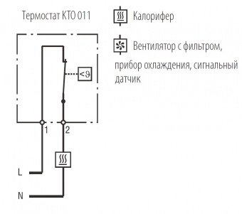 Купить терморегулятор (термостат) для нагревателя (-10/+50с) в Казани
