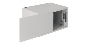 Настенный антивандальный шкаф пенального типа, 7U, Ш520хВ320хГ400мм, OEM, серый