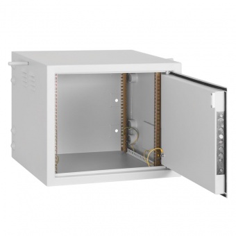 Настенный антивандальный шкаф 19", 9U, Ш600хВ501хГ545мм, серый