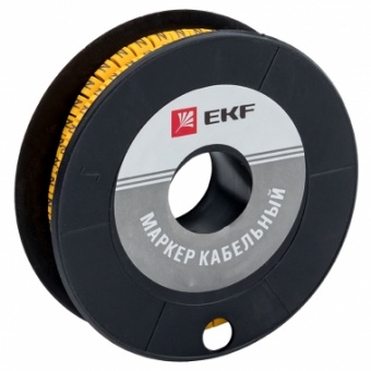 Маркер кабельный 6,0 мм2 "4" (350 шт.) (ЕС-3) EKF PROxima